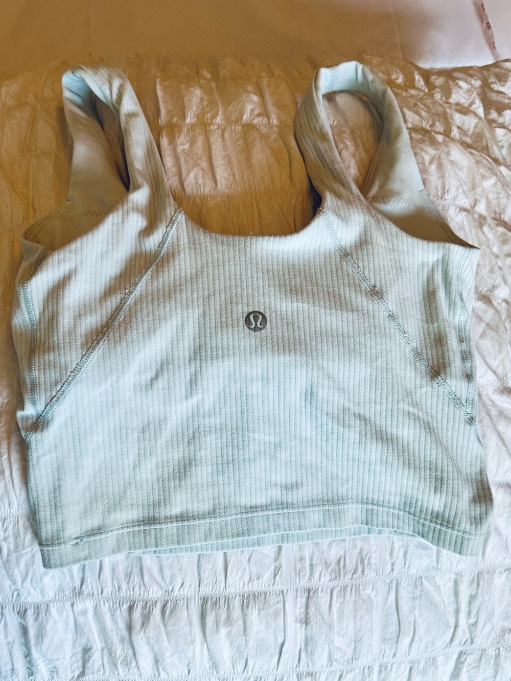 2 tops - Lululemon Align Ribbed Henley Tank Top and Align two toned top - size 0